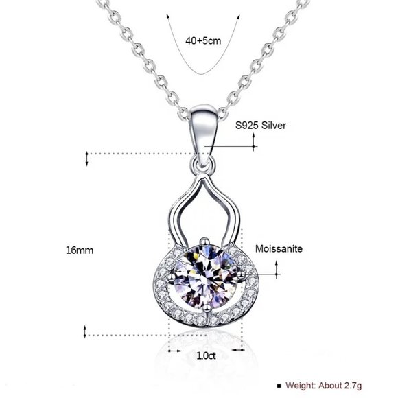 Certified 1ct. t.w. Diamond Pear Shape Necklace - Picture 7 of 16